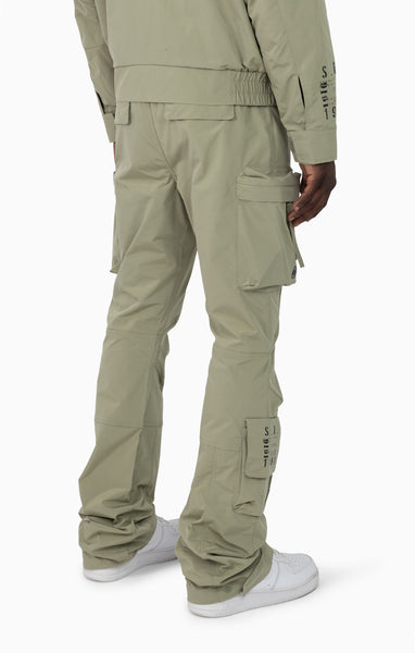 Smoke Rise - Utility Windbreaker Pant (Oil Green)