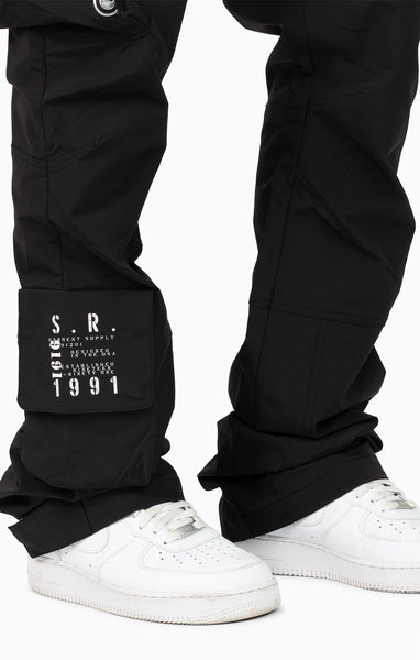 Smoke Rise - Utility Windbreaker Pant (Black)