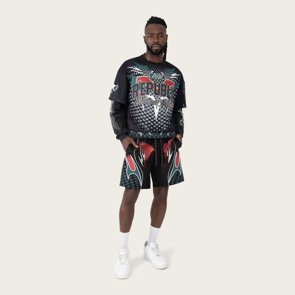 Smoke Rise - Republic Windbreaker Short (June Bug)