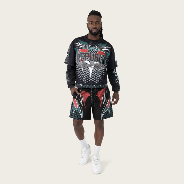 Smoke Rise - Republic Windbreaker Short (June Bug)