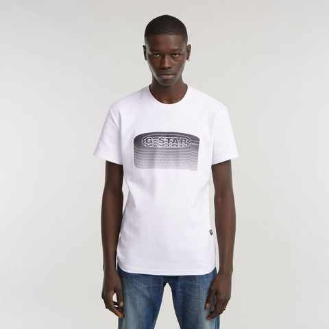 G-Star Raw - Stacked Old Skool Logo Tee (White)