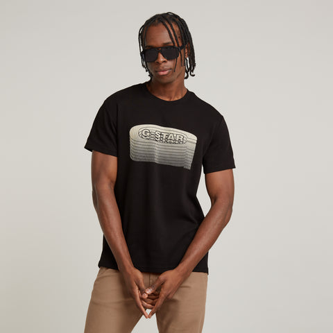 G-Star Raw - Stacked Old Skool Logo Tee (Black)