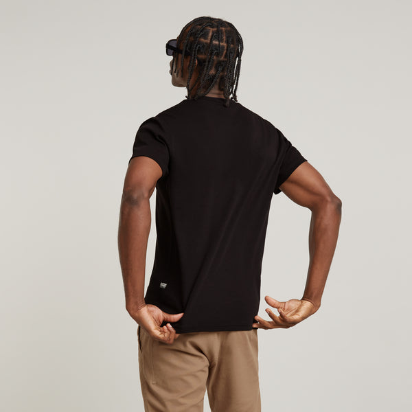 G-Star Raw - Stacked Old Skool Logo Tee (Black)