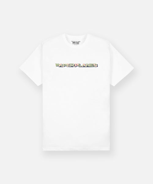 Paper Planes - Diamond & Strips Tee (White)