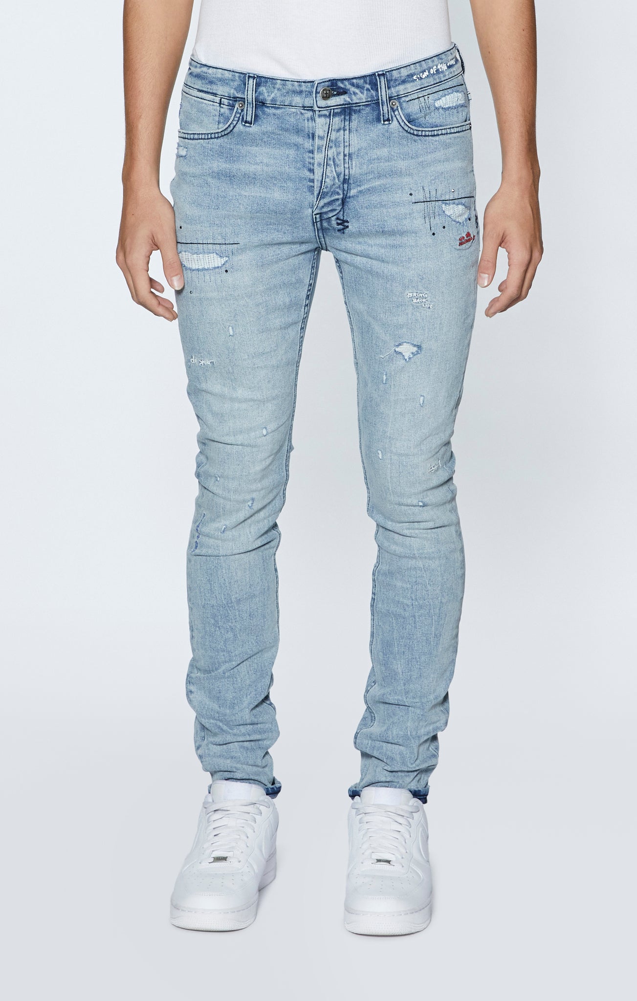 Ksubi - Van Winkle Skribed Blu Jeans (Denim)