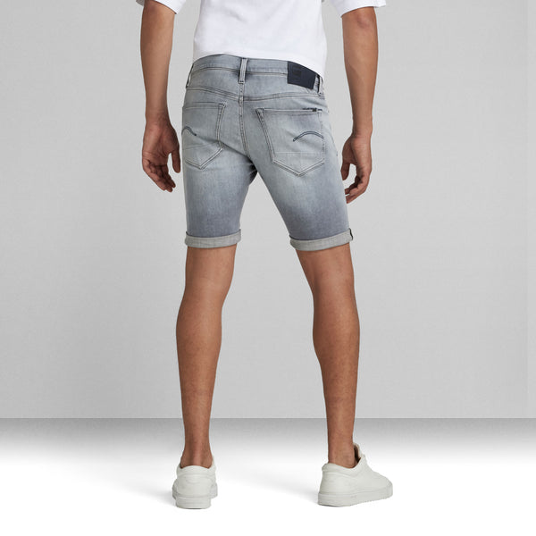 G-Star Raw - 3301 Slim Shorts (Sun Faded Glacier Grey)
