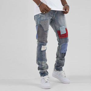 THRT - Asher C16 Denim Jeans W/ Color Patches (Light Wash)