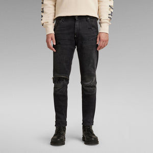 G-Star Raw - 5620 3D Zip Knee Skinny Jeans (Worn In Black Onyx Restored)