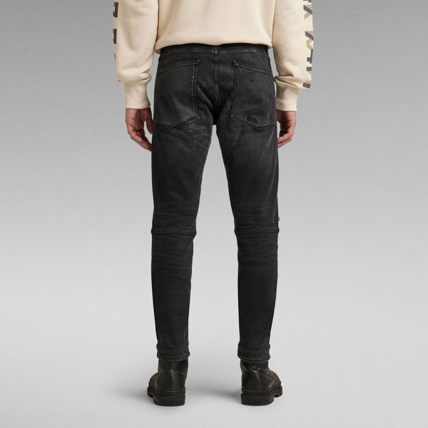 G-Star Raw - 5620 3D Zip Knee Skinny Jeans (Worn In Black Onyx Restored)
