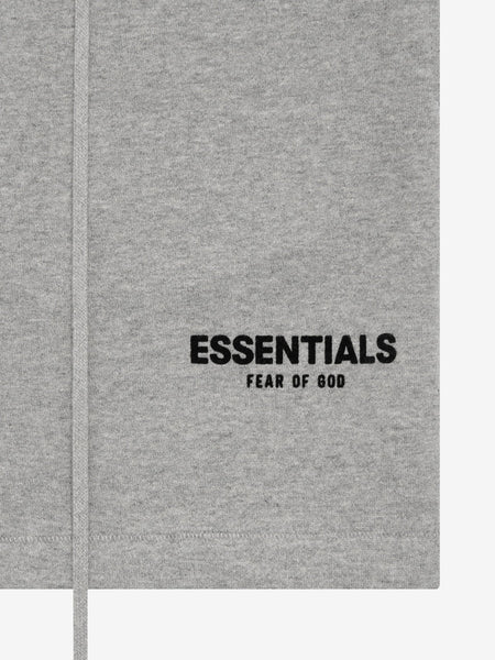 Essentials - Velvet Logo Sweatshorts (Dark Oatmeal)