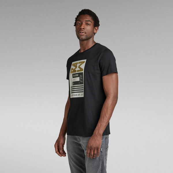 G-Star Raw - Flock Graphic Tee (Black)
