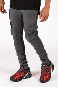 Serenede - Iron Cargo Jeans (Grey)