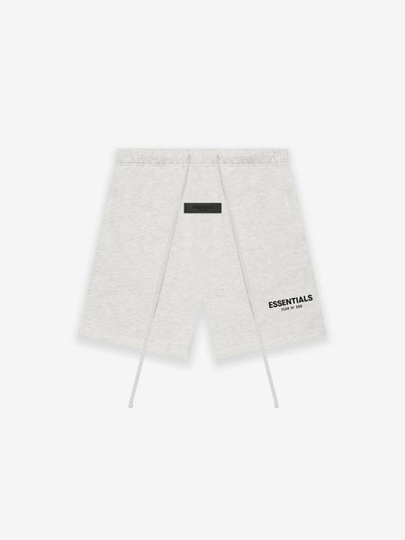 Essentials - Velvet Logo Sweatshorts (Light Oatmeal)