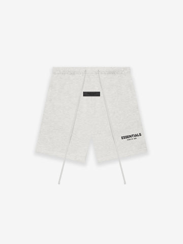 Essentials - Velvet Logo Sweatshorts (Light Oatmeal)
