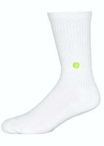 Ethika - Crew Flo Green Logo Socks (White/Lime Green)