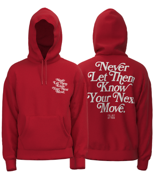 Blank red best sale hoodie