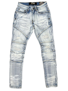 Octane - Side Pocket Denim Jeans (Light Sand Blue)