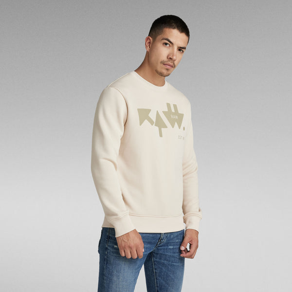 G-Star Raw - Raw Arrow Crewneck (Dark Talc)