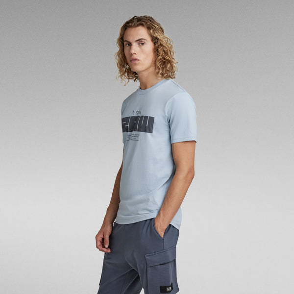G-Star Raw - Raw Graphic Slim Tee (Faze Blue)