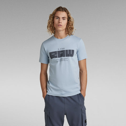 G-Star Raw - Raw Graphic Slim Tee (Faze Blue)