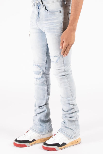 Serenede - Azul Stacked Denim Jeans (Blue)