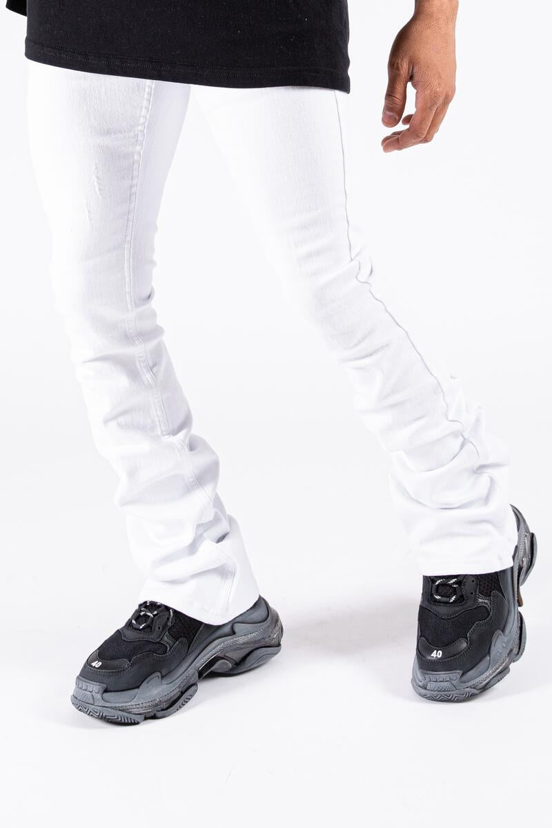 Serenede - Blanco Stacked Denim Jeans (White)