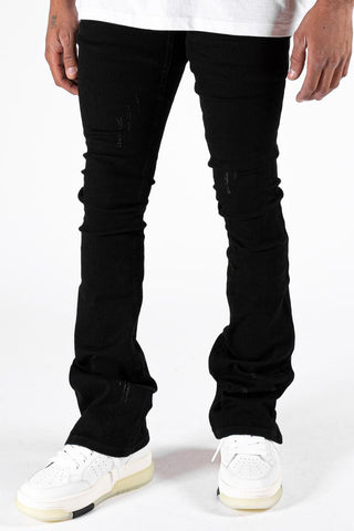 Serenede - Noir 7 Stacked Jeans (Black)