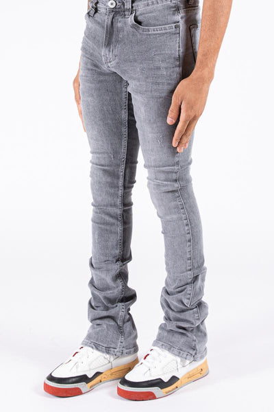 Serenede - Umo Stacked Jeans (Smoke Grey)