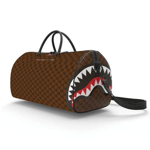 Sprayground Paris Vs Florence Shark Duffle Bag in Brown for Men