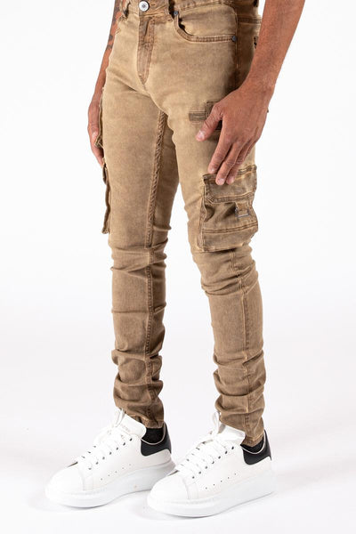 Serenede - Tigers Eye Cargo Jeans (Brown)