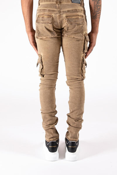 Serenede - Tigers Eye Cargo Jeans (Brown)