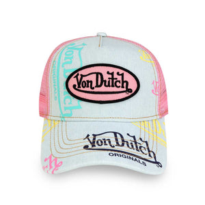 Von Dutch - Print Trucker Hat (Pink)