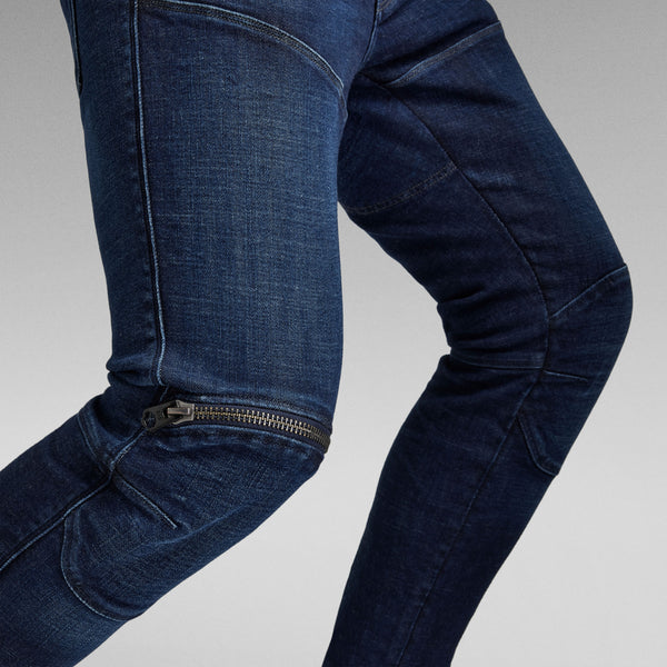 G-Star Raw - 5620 3D Zip Knee Skinny Jeans (Worn In Ultramarine)