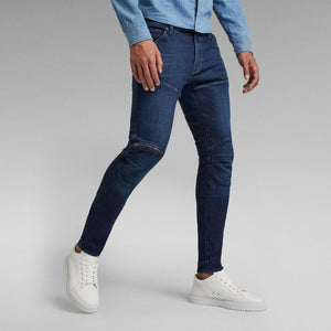 G-Star Raw - 5620 3D Zip Knee Skinny Jeans (Worn In Ultramarine)