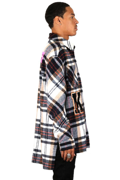 Kleep - Mazarine Heavy Flannel Jacket W/ Chenille Patch