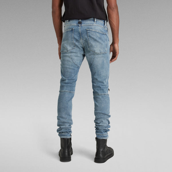 G-Star Raw - 5620 3D Zip Knee Skinny Jeans (Light Indigo Aged)