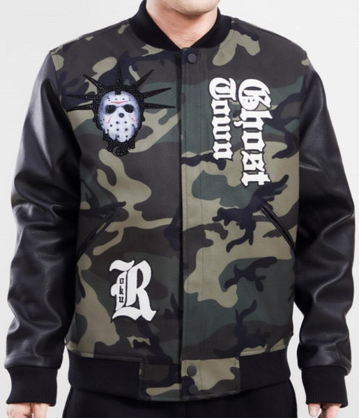 Roku Studio - Lucky Ghost Town Varsity Jacket (Camo)