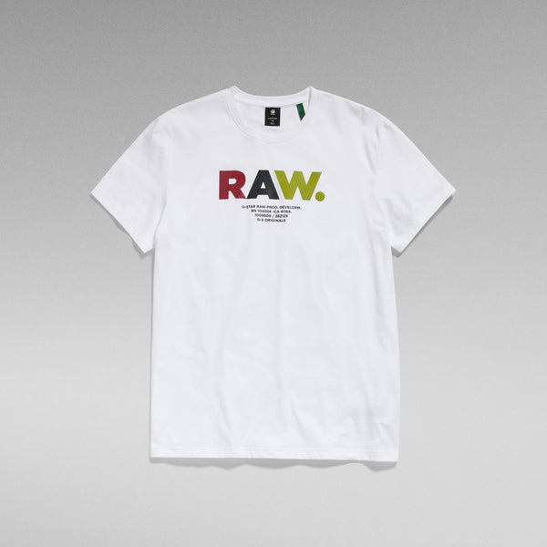 G-Star Raw - Multi Colored Raw Tee (White)