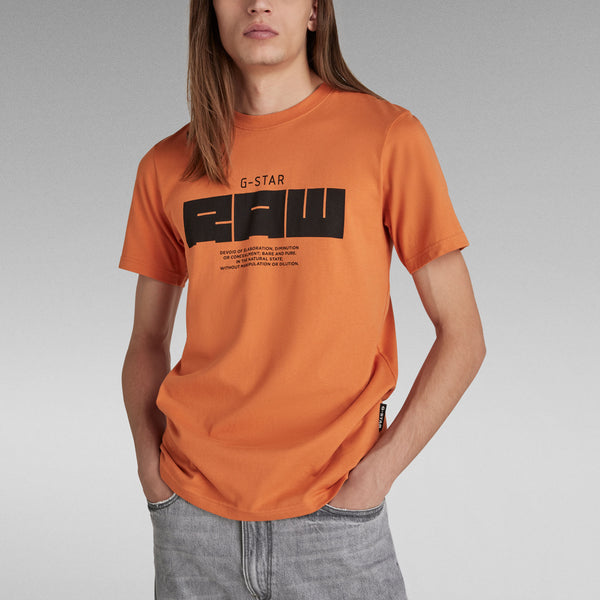 G-Star Raw - Raw Graphic Slim Tee (Burned Orange)