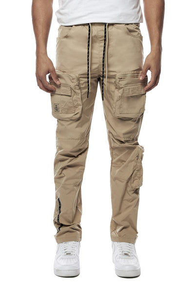 Smoke Rise - Printed Nylon Utility Pants (Khaki)