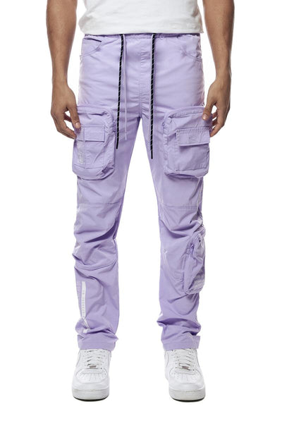 Smoke Rise - Printed Nylon Utility Pants (Violet)