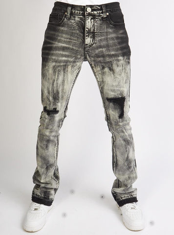 Politics Jeans - PU Stacked Pants (Black)