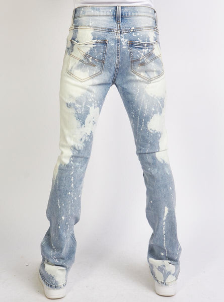 Politics Jeans - Stacked Flare Denim Jeans (Light Blast)