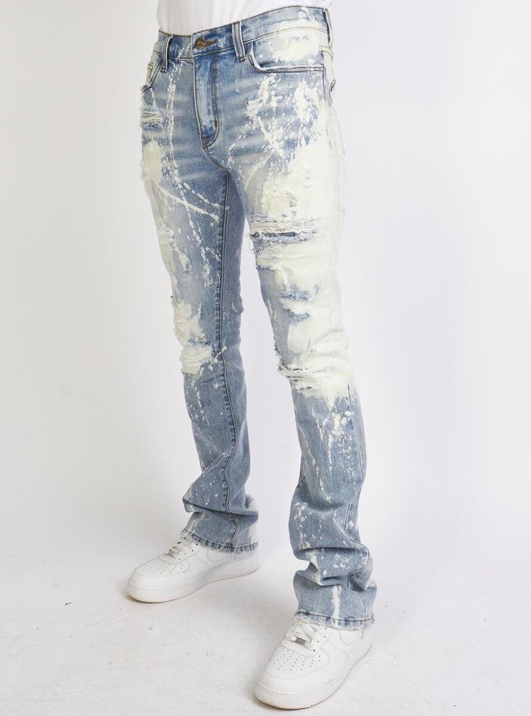 Politics Jeans - Stacked Flare Denim Jeans (Light Blast) – Octane