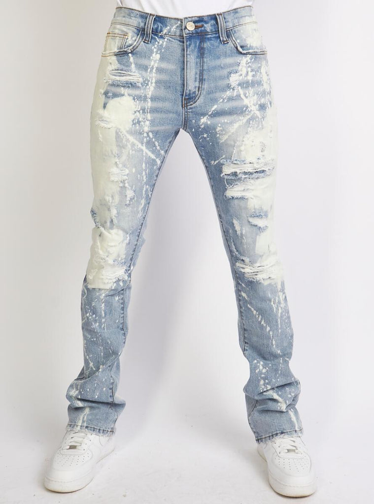 Denim & Rivets Bleached Blue Jeans Men Size: 32 | eBay