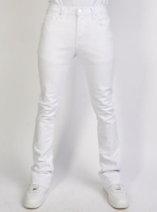 Politics Jeans - Stacked Flare Denim Jeans (Optic White)