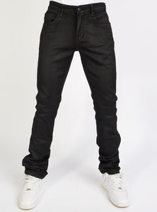 Politics Jeans - Stacked Wax Denim Jeans (Black)