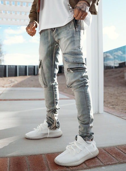 PRSTGE - Cargo Jeans V6 (Blue)